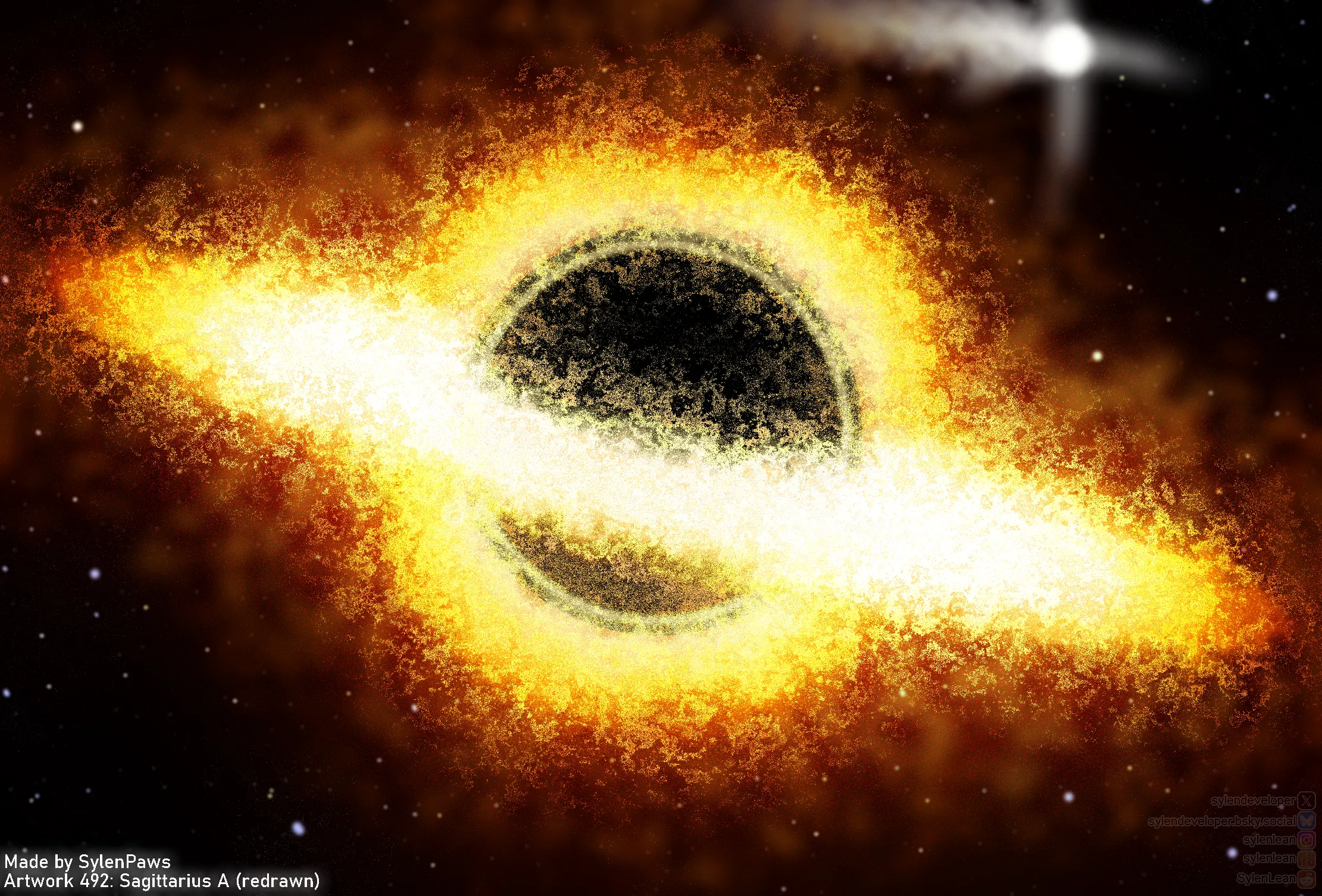 Visualizing the Galactic Core: An Artistic Take on Sagittarius A*
