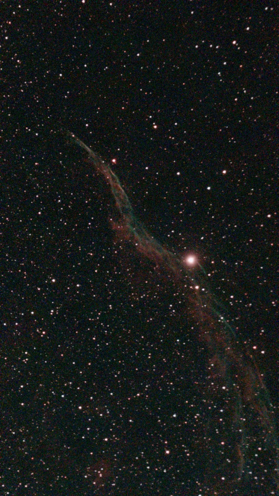 Unveiling the Cosmic Tapestry: Capturing the Veil Nebula from My Backyard