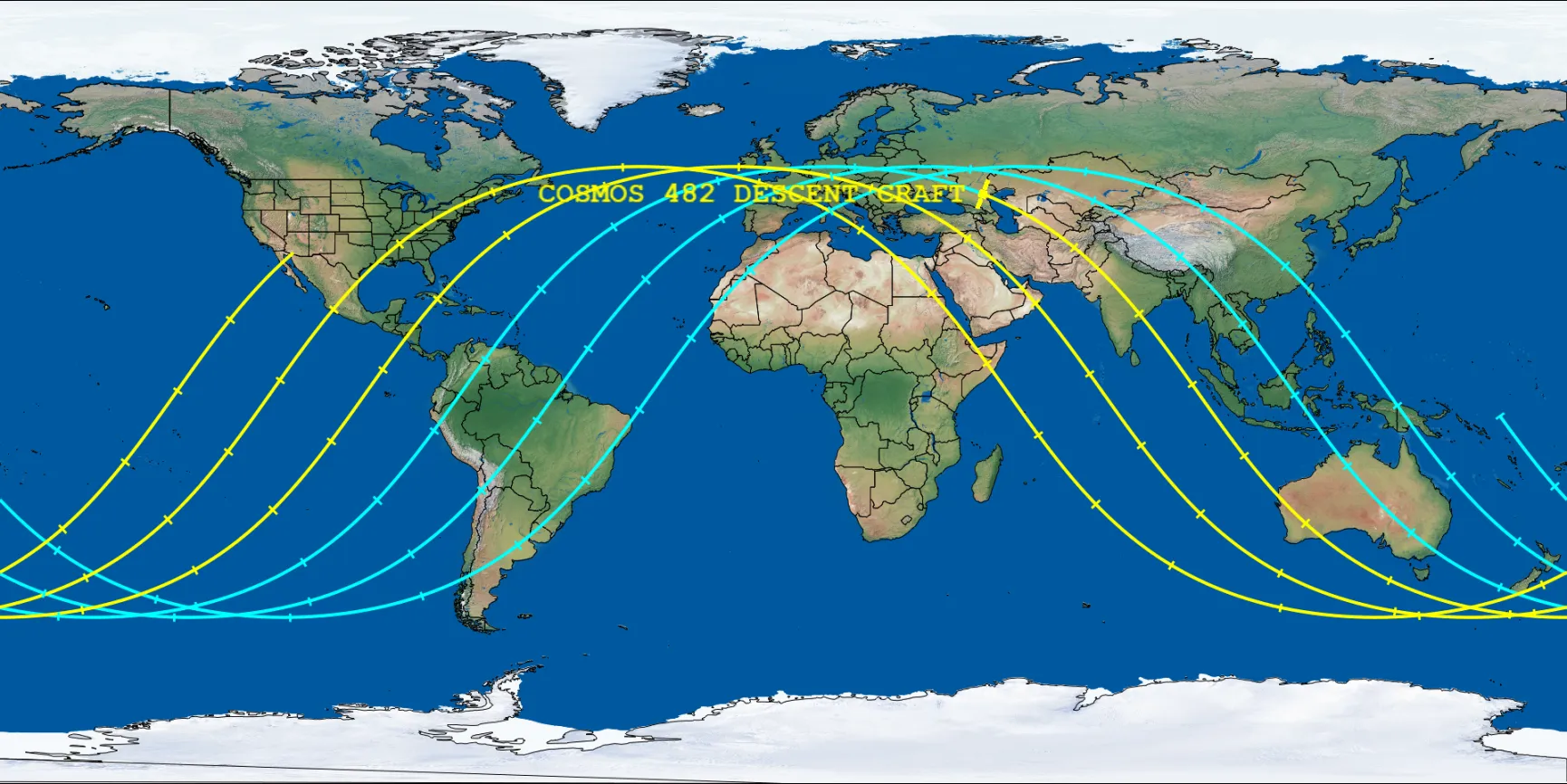 The Anticipated Fiery Re-entry of Kosmos-48 (Cosmos-482)